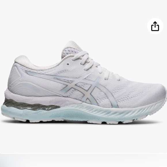 ASICS white and silver Running Shoes - Picture 1 of 11